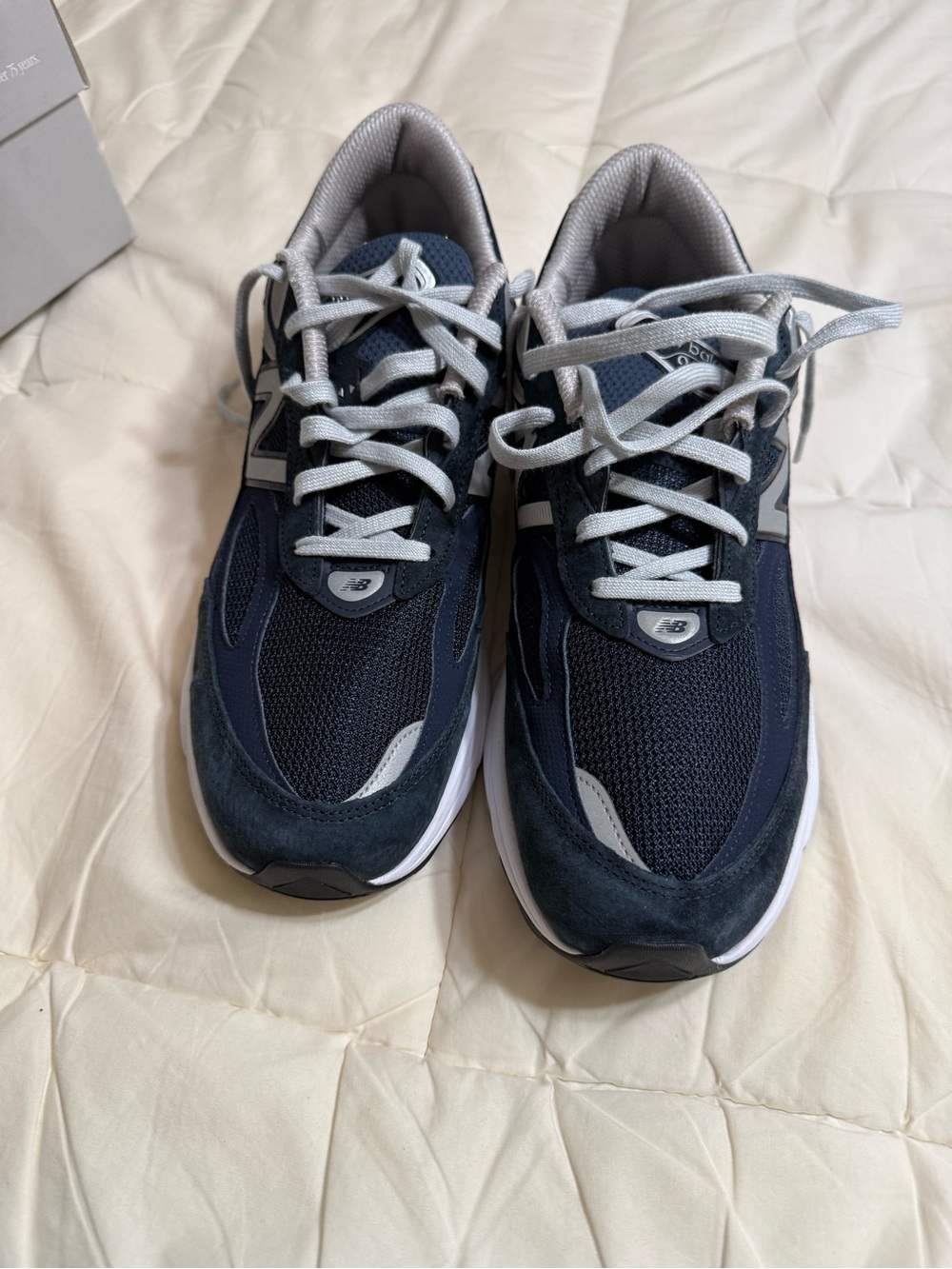 New Balance Men's Navy and Gray Running Sneakers
